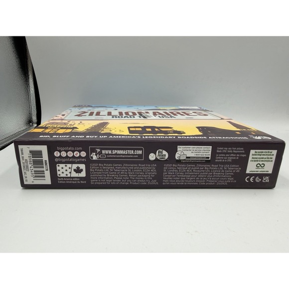 Zillionaires Road Trip USA Family Board Game Big Potato Game 2021 Age 8+ Sealed - Picture 5 of 10